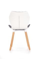 Halmar Jídelní židle K277 - šedá/bílá