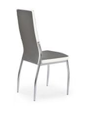 Halmar Jídelní židle K210 - šedá/bílá