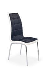 Halmar Jídelní židle K186 - černá/bílá