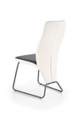 Halmar Jídelní židle K300 - černá/bílá