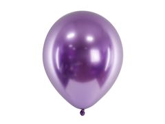 PartyDeco Saténové balónky purpurové 30cm 50ks