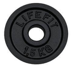 LIFEFIT Kotouč LIFEFIT 1,5kg, kovový, pro 30mm tyč