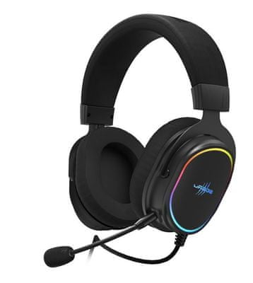 Sluchátka Hama uRage SoundZ 800 7.1 (186024), 51mm měniče, 7.1 prostorový zvuk, čistý zvuk, výšky, herní headset