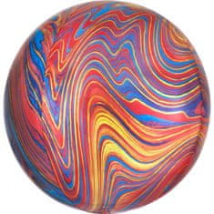 Amscan Fóliový balónek kulatý Mramor barevný 40cm