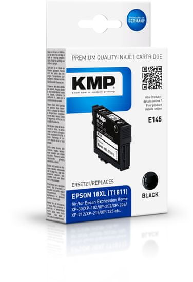 KMP Epson 18XL (Epson T1811) černý inkoust pro tiskárny Epson