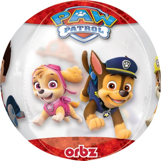 Amscan 3D Fóliový balónek Orbz "Paw Patrol Chase and Marshall" čirá 38 x 40 cm