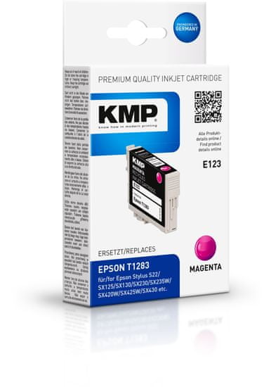 KMP Epson T1283 (Epson C13T12834011) červený inkoust pro tiskárny Epson