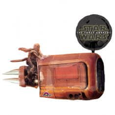 Amscan Foliový balón supershape Rey's Speeder (Star Wars) 88x73cm