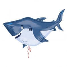 Amscan Fóliový balónek supershape Žralok 101x81cm