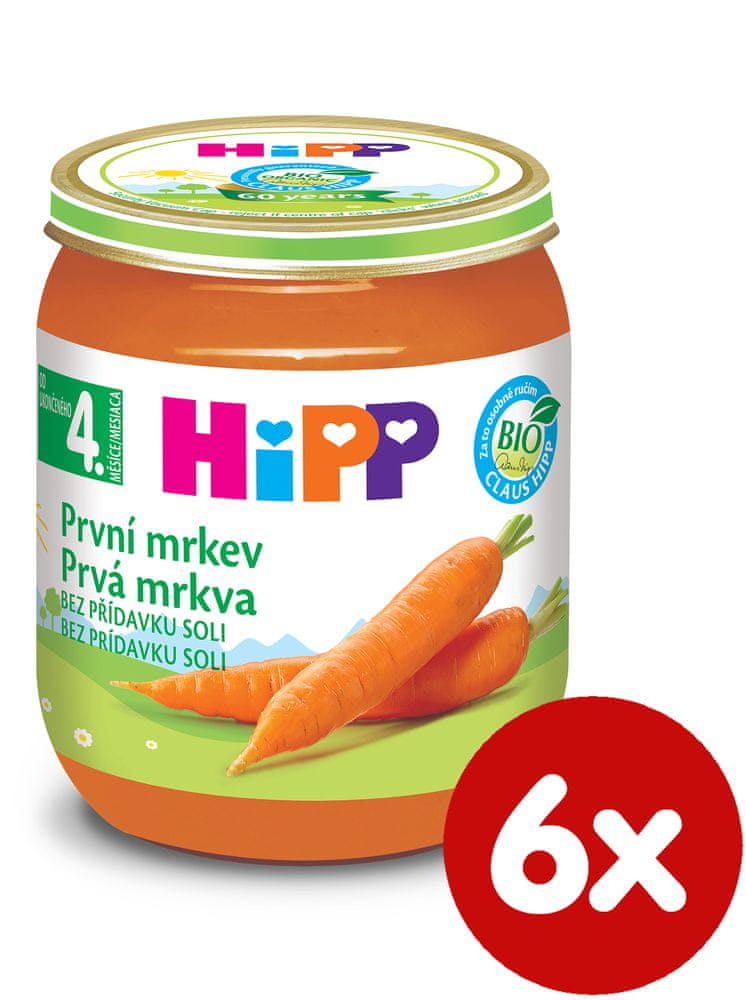 HiPP BIO První mrkev - 6 x 125g