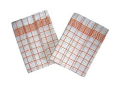 Svitap J.H.J.  Utěrka Negativ Egyptská bavlna 50x70 cm bílá/oranžová 3 ks