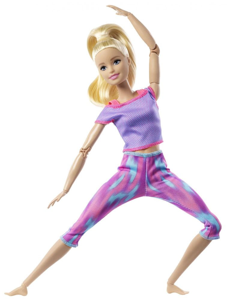 Mattel Barbie V pohybu blondýnka v modrém topu