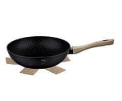 28cm žulový wok Bh-1708 Ebenový javor