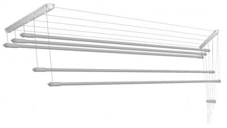 Toptrade sušák na prádlo IDEAL, stropní, 6 tyčí, 1200 mm