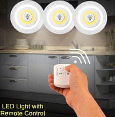 Alum online 3x LED Bezdrátové svítidlo na dálkové ovládání