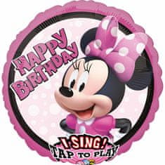 Amscan Zpívající fóliový balónek Minnie Mouse 71cm