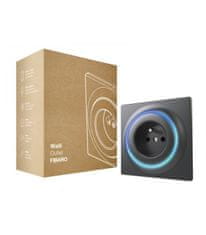 FIBARO Inteligentní zásuvka - FIBARO Walli Outlet type E Anthracite (FGWOE-011-8)