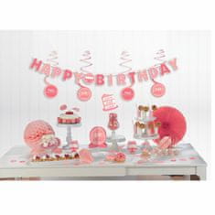 Amscan Sada dekorací Birthday Pink 17ks