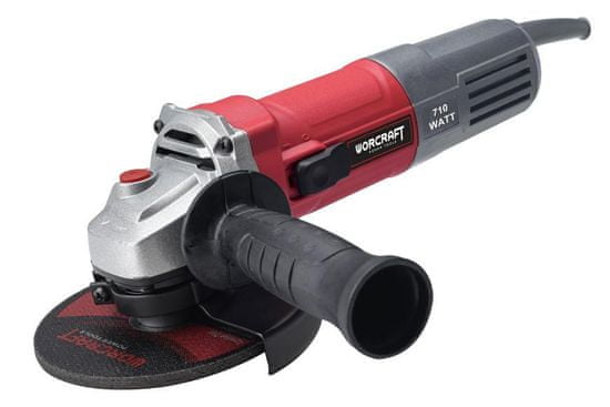 Worcraft Bruska AG08-125P, 710W, 125 mm, M14, úhlová bruska, PROMO + 2 kotouče