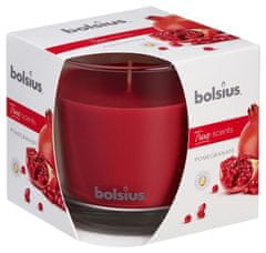 Bolsius Svíčka Bolsius Jar True Scents 95/95 mm, s vůní, granátové jablko