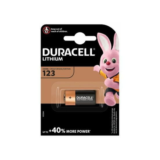 HJ  Baterie 3V CR123 DURACELL HIGH POWER LITHIUM 1ks (blistr)