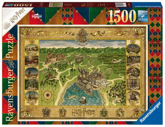 Ravensburger Puzzle 165995 Mapa Bradavic 1500 dílků