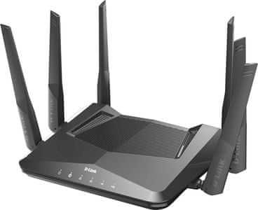 Router D-Link DIR-X1860 (DIR-X1860) Wi-Fi 2,4 GHz 5 GHz RJ45 LAN WAN Firewall MU-MIMO Google Assistant Amazon Alexa