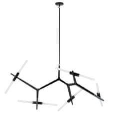 Závěsné svítidlo CANDELABR černé - hliník, sklo"