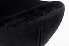 KINGHOME EGG WIDE VELVET BLACK podnožka - černá.50 - velur, černý podstavec