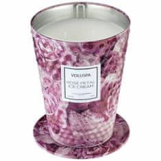 KINGHOME VOLUSPA ROSE PETAL ICE CREAM GIANT 737g - kokosový vosk, dva knoty