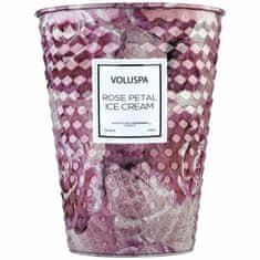 KINGHOME VOLUSPA ROSE PETAL ICE CREAM GIANT 737g - kokosový vosk, dva knoty