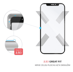 FIXED Ochranné tvrzené sklo pro Huawei Mate 20 černé, 0.33 mm RC0103
