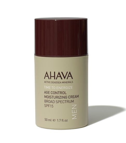 Ahava Hydratační krém pro muže proti vráskám s faktorem SPF15, botanickými výtažky a minerály z Mrtvého moře 50ml