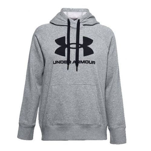 Under Armour Rival Fleece Logo Hoodie-GRY, Rival Fleece Logo Hoodie-GRY | 1356318-035 | SM