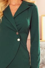 Numoco Dámské asymetrické šaty Lisalat zelená L