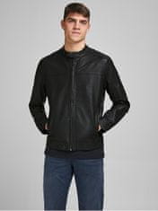 Jack&Jones Pánská bunda JJEWARNER 12182461 Black (Velikost XXL)