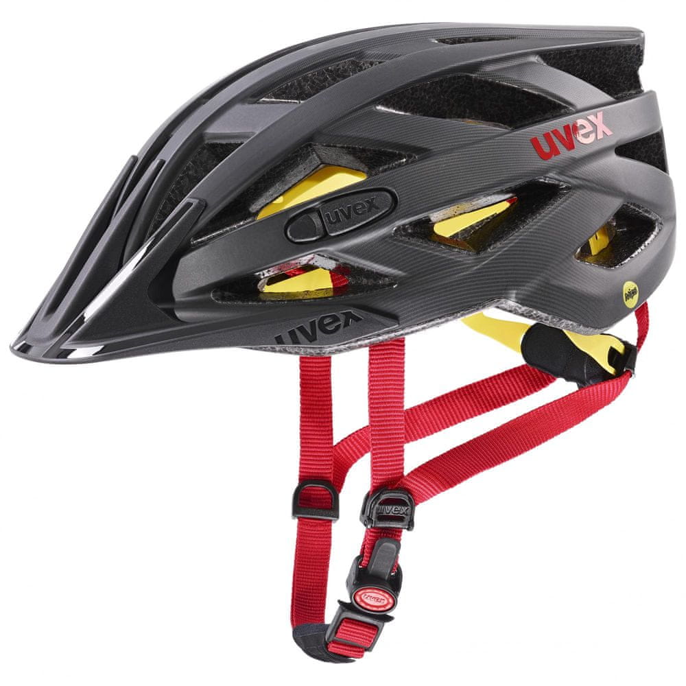 Uvex helma I-Vo CC Mips 56-60 cm Titan-Red Mat 2021