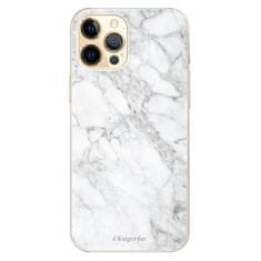 iSaprio Silikonové pouzdro - SilverMarble 14 pro Apple iPhone 12 Pro