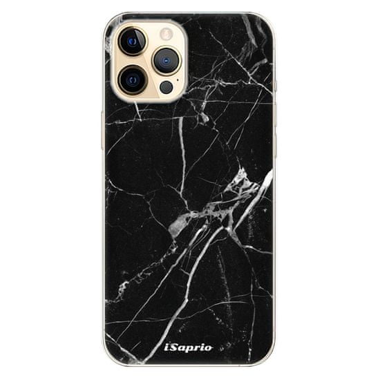 iSaprio Silikonové pouzdro - Black Marble 18 pro Apple iPhone 12 Pro