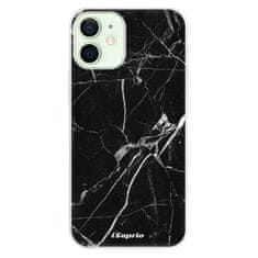 iSaprio Silikonové pouzdro - Black Marble 18 pro Apple iPhone 12