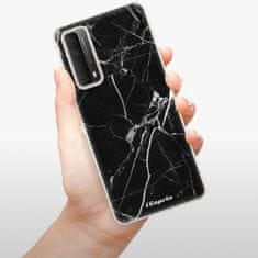 iSaprio Silikonové pouzdro - Black Marble 18 pro Huawei P Smart 2021