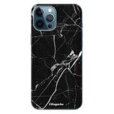 iSaprio Silikonové pouzdro - Black Marble 18 pro Apple iPhone 12 Pro Max