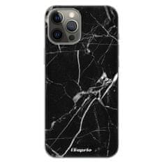 iSaprio Silikonové pouzdro - Black Marble 18 pro Apple iPhone 12 Pro