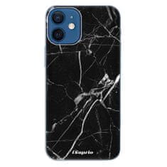 iSaprio Silikonové pouzdro - Black Marble 18 pro Apple iPhone 12