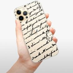 iSaprio Silikonové pouzdro - Handwriting 01 - black pro Apple iPhone 12 Pro