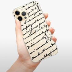 iSaprio Silikonové pouzdro - Handwriting 01 - black pro Apple iPhone 12 Pro Max