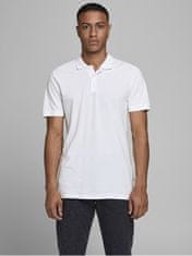 Jack&Jones Pánské polo triko Slim Fit JJEBASIC 12136516 White (Velikost XXL)