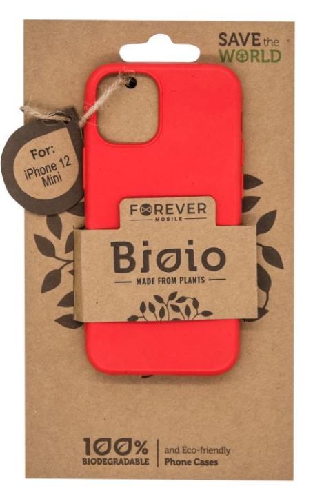 Forever Zadní kryt Bioio pro Apple iPhone 12 mini (5,4") červený GSM102594 - zánovní