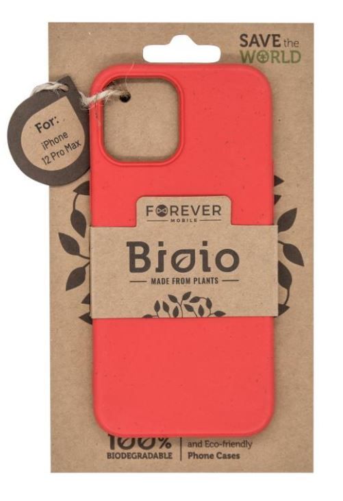 Forever Zadní kryt Bioio pro Apple iPhone 12 Pro Max (6,7") červený GSM102600