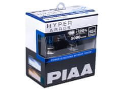 PIAA autožárovky Hyper Arros 5000K HB3/HB4 - o 120 % vyšší svítivost, jasně bílé světlo o teplotě 5000K